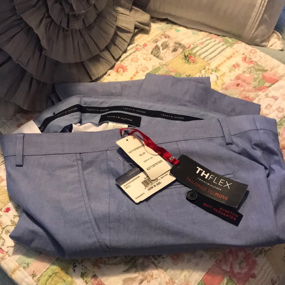 NWT Tommy Hilfiger Tailored to Move Dress Suit Separates Slacks 36w-33l 🤩🤩